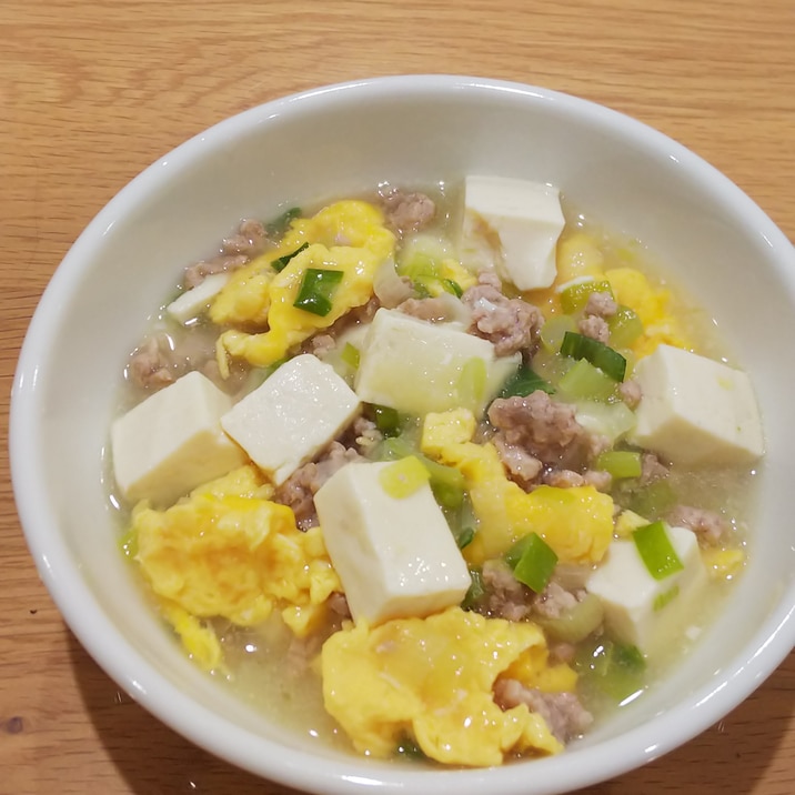 辛くない☆卵入り塩麻婆豆腐